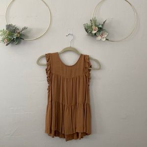 American eagle sleeveless peasant top